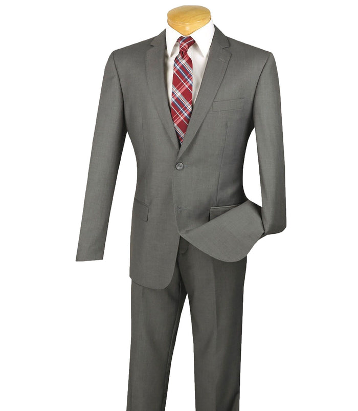 2-Button Slim-Fit Suit in Gray