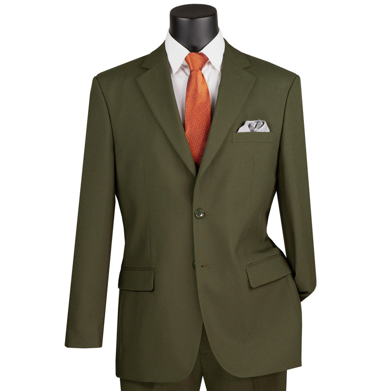 LUCCI Men's Olive Green 2 Button Classic Fit Poplin Polyester Suit NEW FH | MENSWEAR LUCCI Men's Olive Green 2 Button Classic Fit Poplin Polyester Suit NEW FH | MENSWEAR