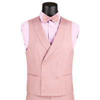 3-Piece Slim-Fit Tuxedo w/ Bow-Tie in Mauve