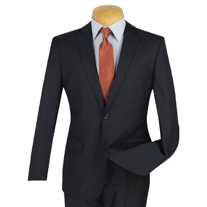 2-Button Slim-Fit Suit in Navy Blue