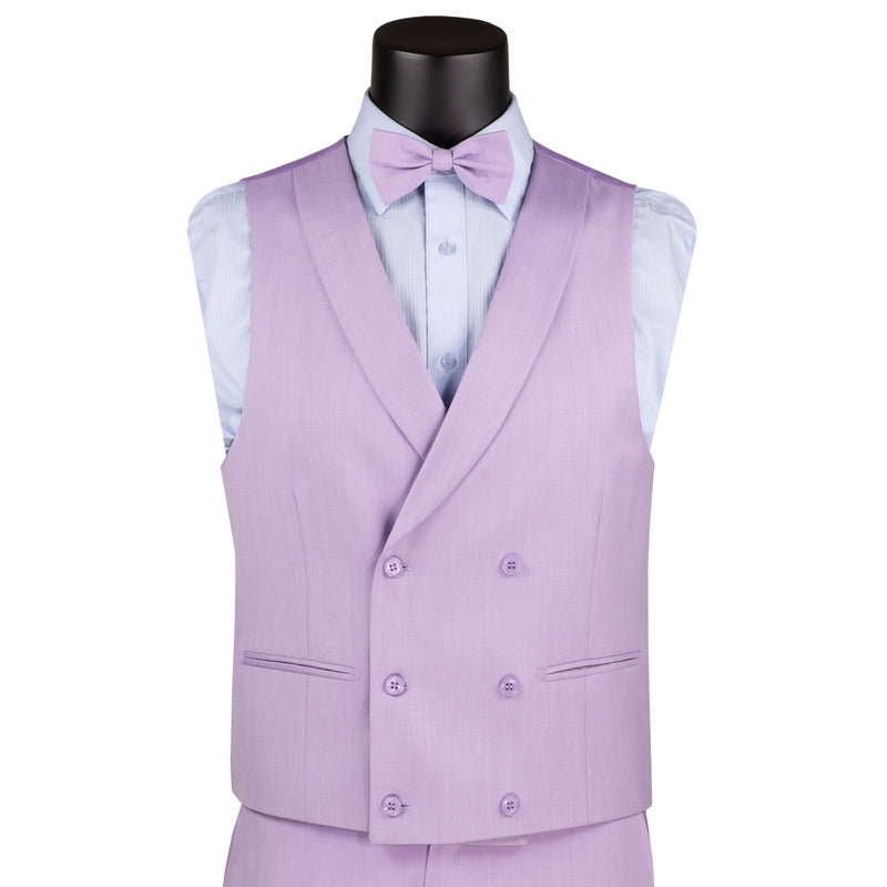 3-Piece Slim-Fit Tuxedo w/ Bow-Tie in Lavender