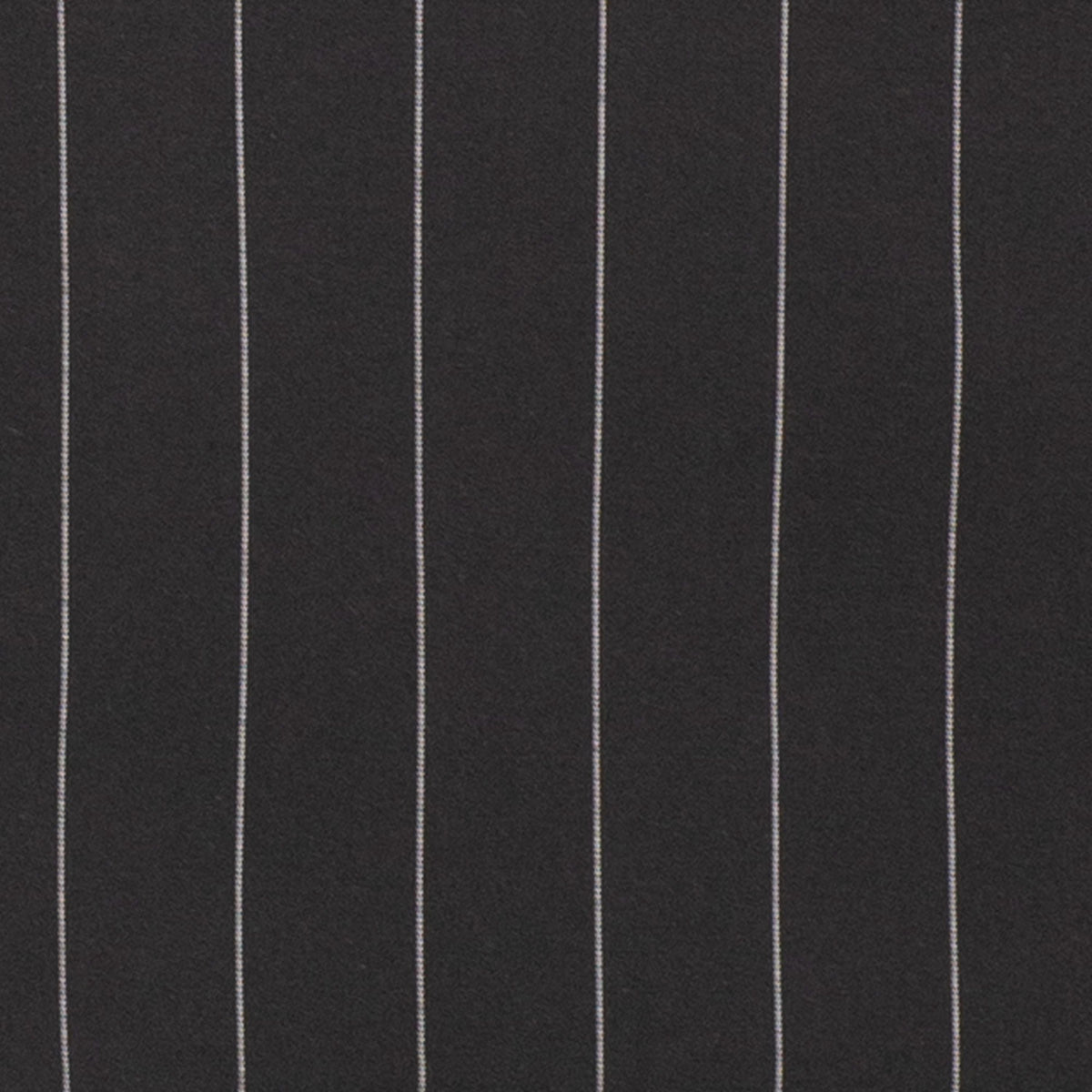 Wide Striped Double Breasted Regular Fit Suit w/ Adjustable Waistband in Black