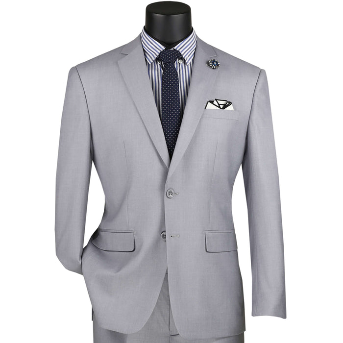 2-Button Slim-Fit Suit in Light Gray