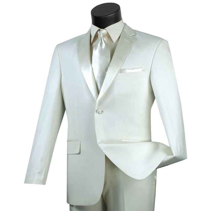 Slim-Fit Formal Tuxedo in Ivory