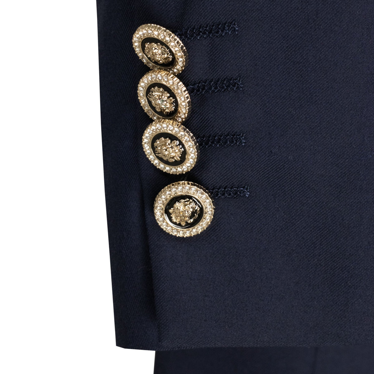 Double Breasted Modern Fit Tuxedo Dinner Jacket in Midnight Blue