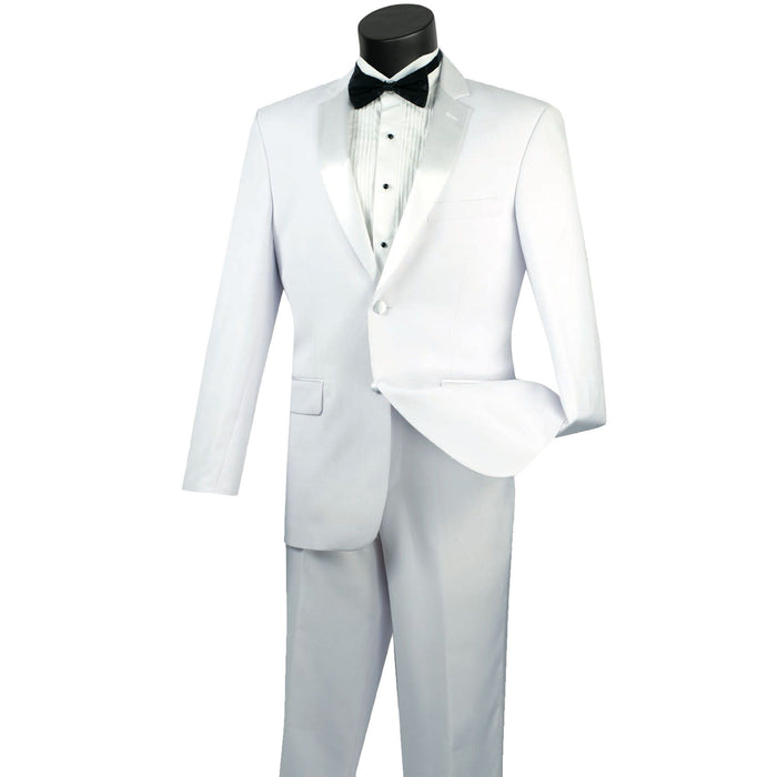 Slim-Fit Formal Tuxedo in White