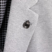VINCI Men's Light Gray Textured Stretch 2 Button Regular Fit Blazer – NEW. Features super stretch textured weave fabric, center vent, built-in pocket square, and regular fit silhouette for all-day comfort and polished style. A versatile sport coat for business or casual wear. Available at Fashion House Inc. (FH Menswear, Style #BRK-4)