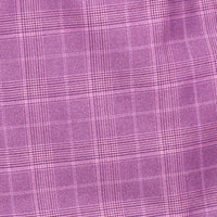 VINCI Men's Plum Sharkskin Glen Plaid Double Breasted Regular Fit Suit NEW. Features a sharp peak lapel, fully lined double breasted jacket, refined sharkskin Glen Plaid pattern, and flat front pants with a flexible comfort waistband and unfinished hems for custom tailoring. A classic men's suit for business, office, weddings, formal events, and evening wear. Available at Fashion House Inc. (FH Menswear, Style #DRW-7)