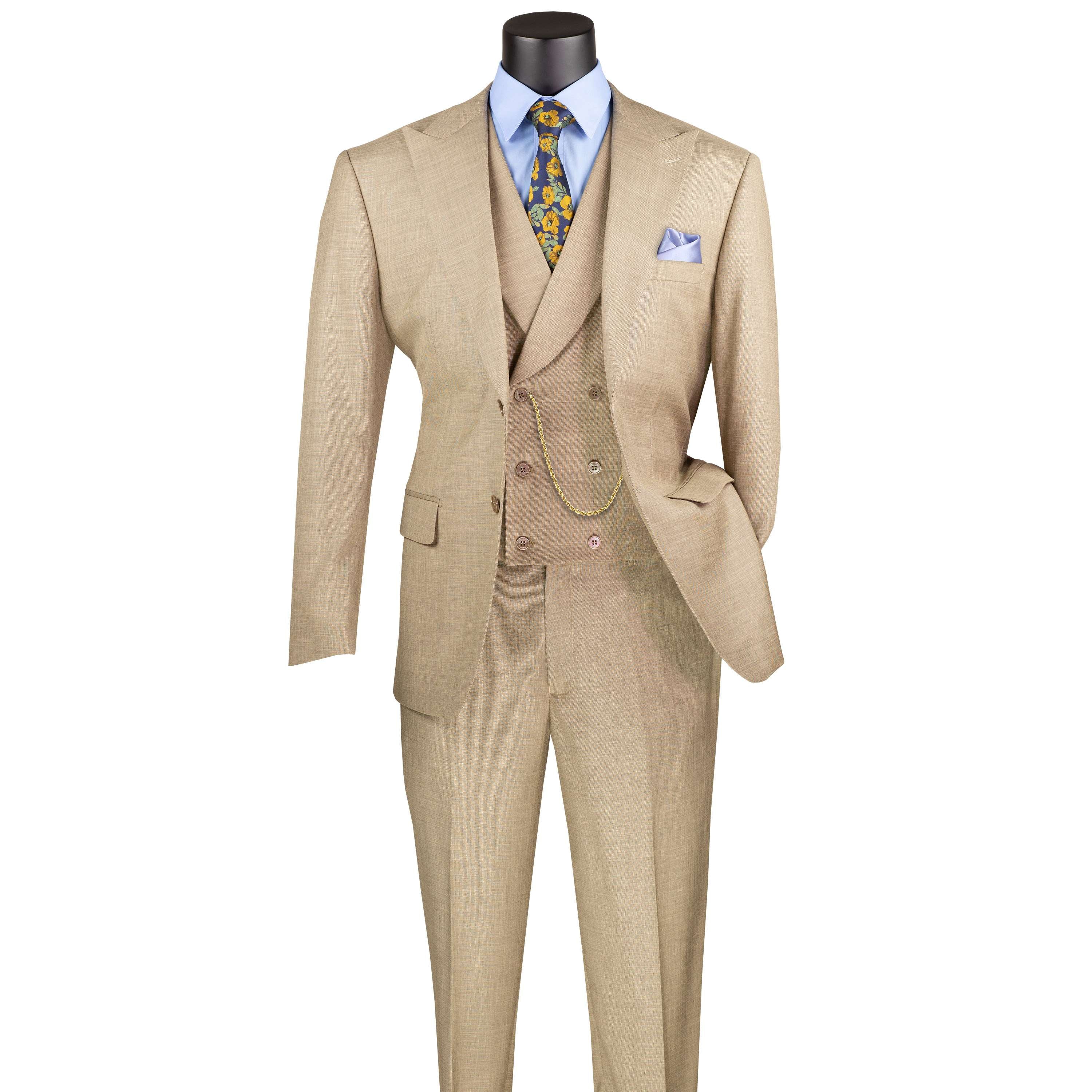 新品未使用 TAVARUA タバルア　フルスーツ　3x2㎜ 34 Mens Modern Fit Textured Suit Light Taupe