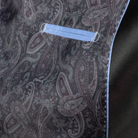 VINCI Men's Black Double Breasted Regular Fit Tuxedo with Flexible Waistband NEW. Features an oversized wide sateen peak lapel, premium fancy lining, built in pocket square, and flat front pants with flexible comfort waistband, sateen side stripe, and unfinished hems for custom tailoring. Includes a matching bow tie. A classic men's Black tuxedo for weddings, proms, galas, black tie events, and formal occasions. Available at Fashion House Inc. (FH Menswear, Style #TDB-900)
