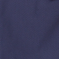 VINCI Men's Navy Blue Double-Breasted Modern Fit Tuxedo with Sateen Trim and Adjustable Waist – NEW. Features an oversized sateen peak lapel, fully lined jacket, flat-front pants with flexible waistband, and unfinished hems for custom tailoring. A bold, elegant choice for black-tie events. Available at Fashion House Inc. (FH Menswear, Style #TMDB-1)