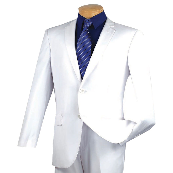 2-Button Slim-Fit Suit in White