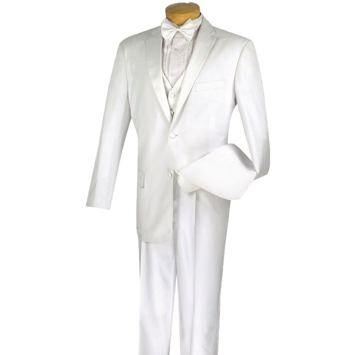3-Piece Classic-Fit Formal Tuxedo in White