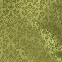 Floral Jacquard 2 Button Reg Fit Tuxedo Jacket in Pesto Green