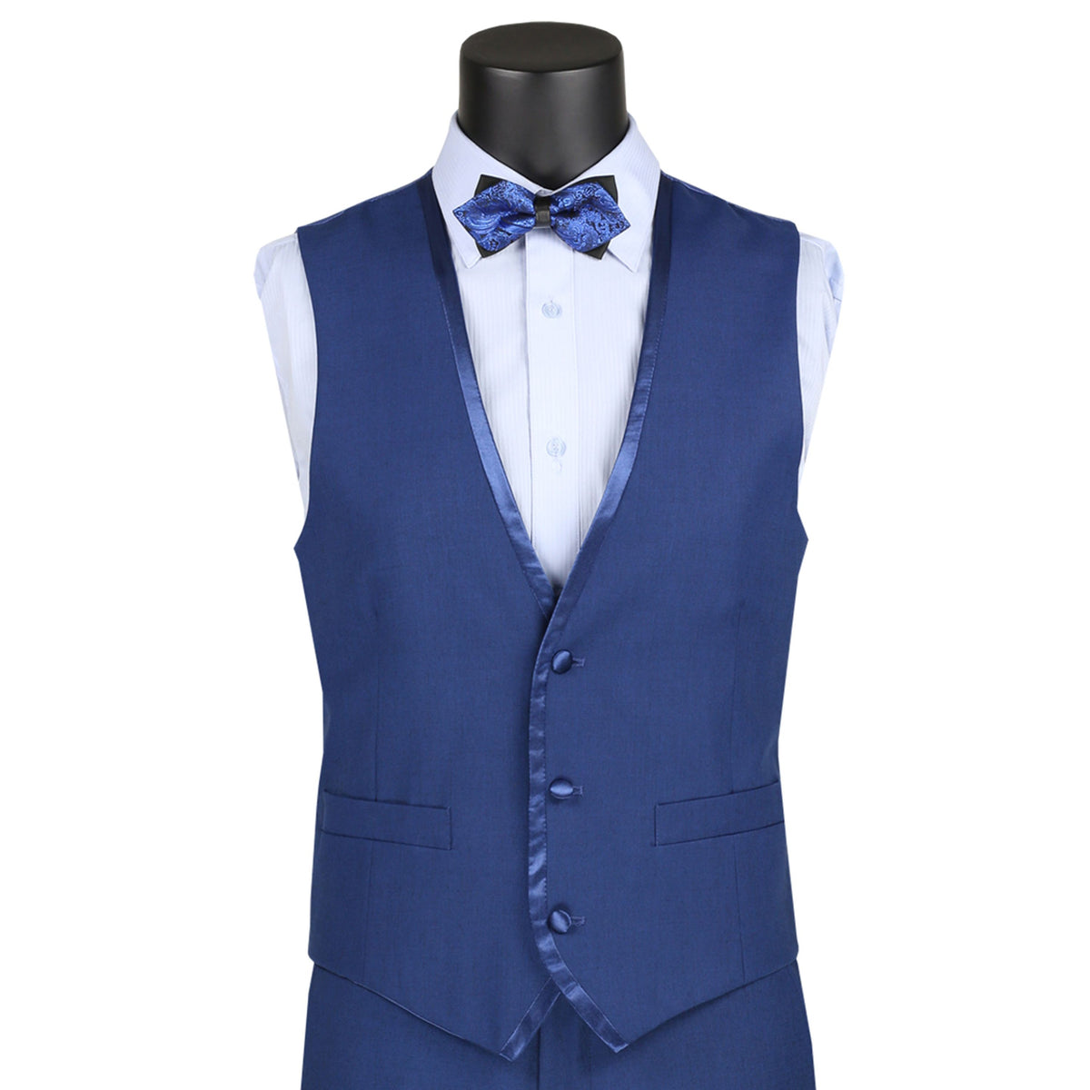 Trimmed 3-Piece Slim-Fit Tuxedo in Blue