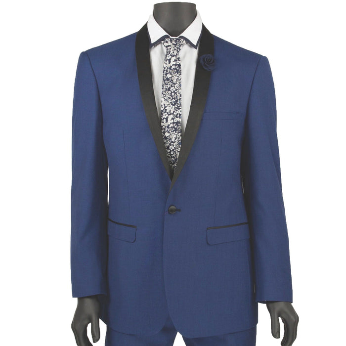 Shawl-Collar Slim-Fit Tuxedo in Blue