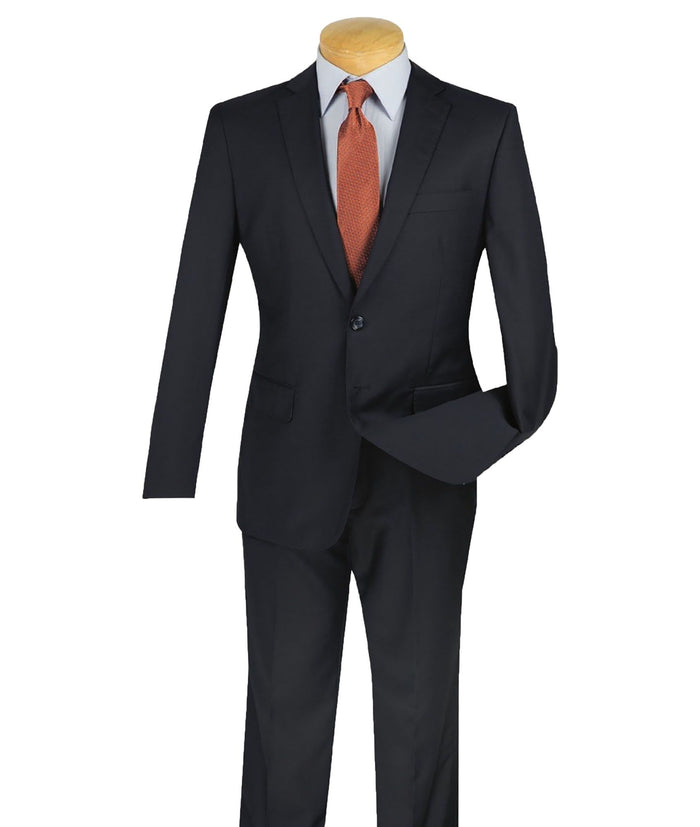 2-Button Slim-Fit Suit in Navy Blue