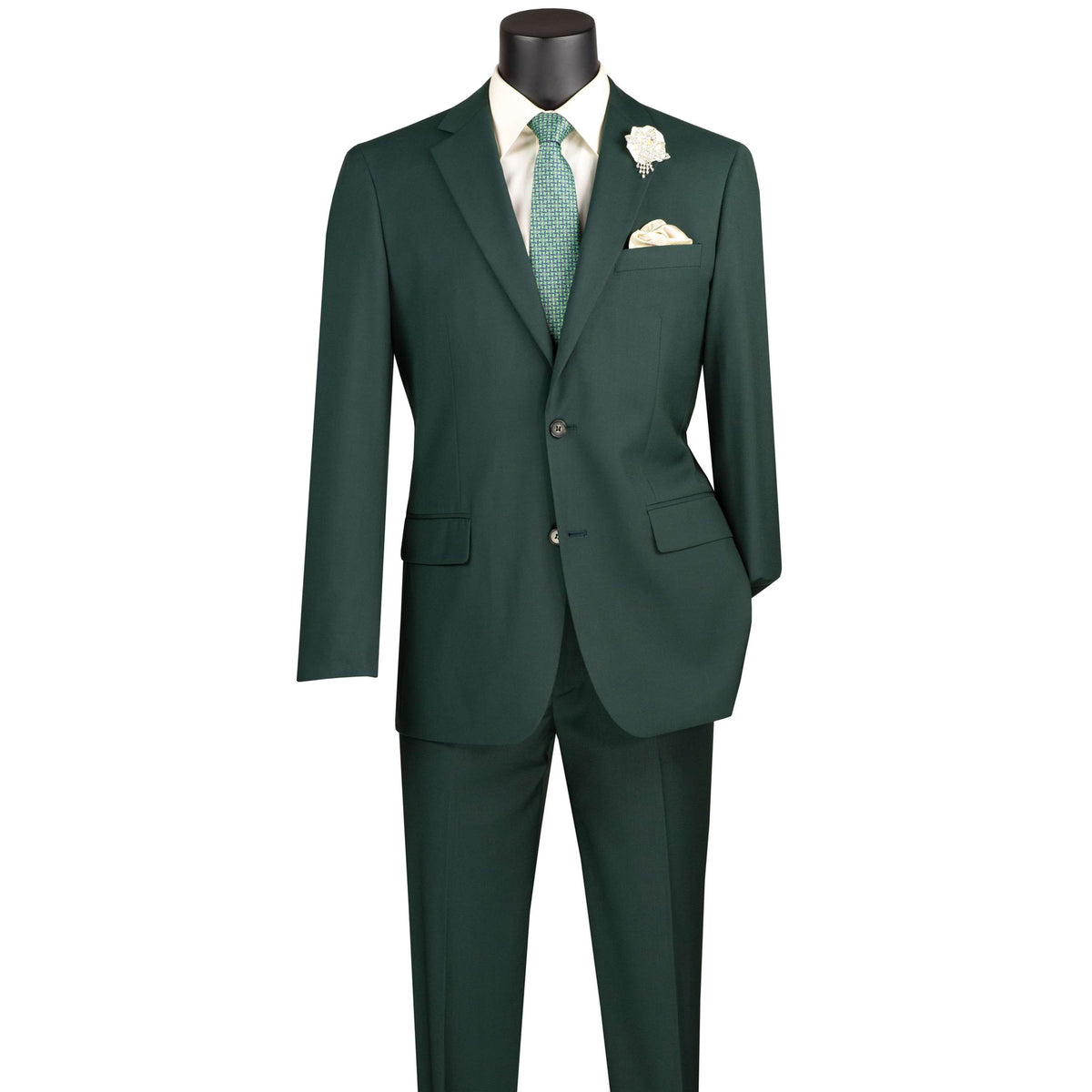 2-Button Slim-Fit Suit in Hunter Green