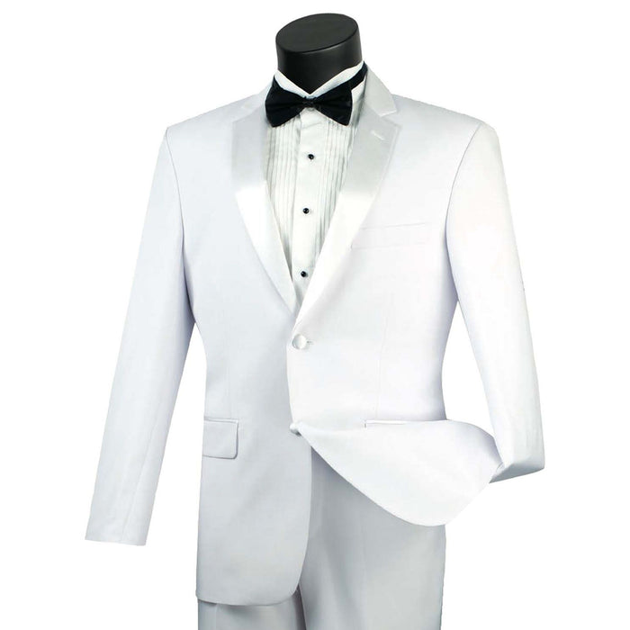 Classic-Fit Formal Tuxedo in White
